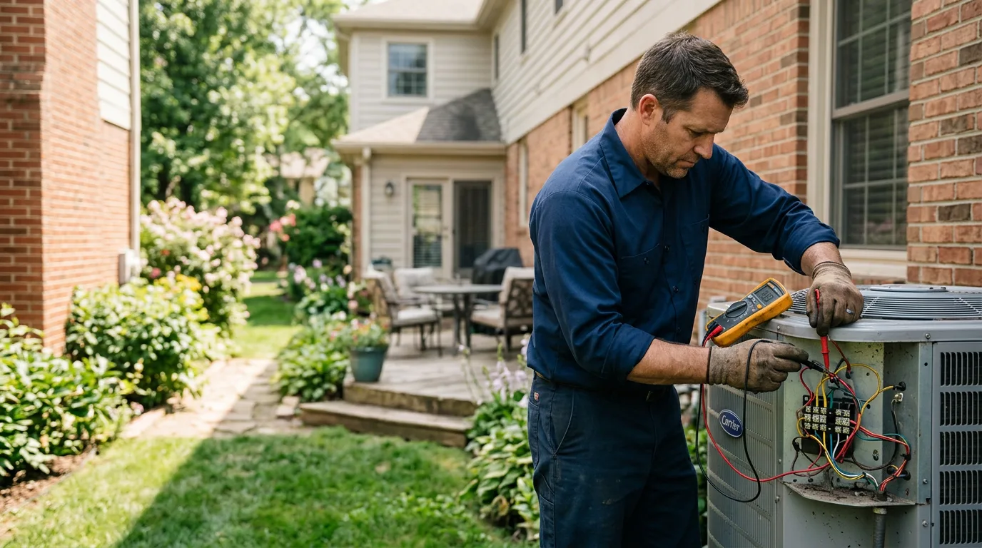 HVAC technician working near Mountain View, MO